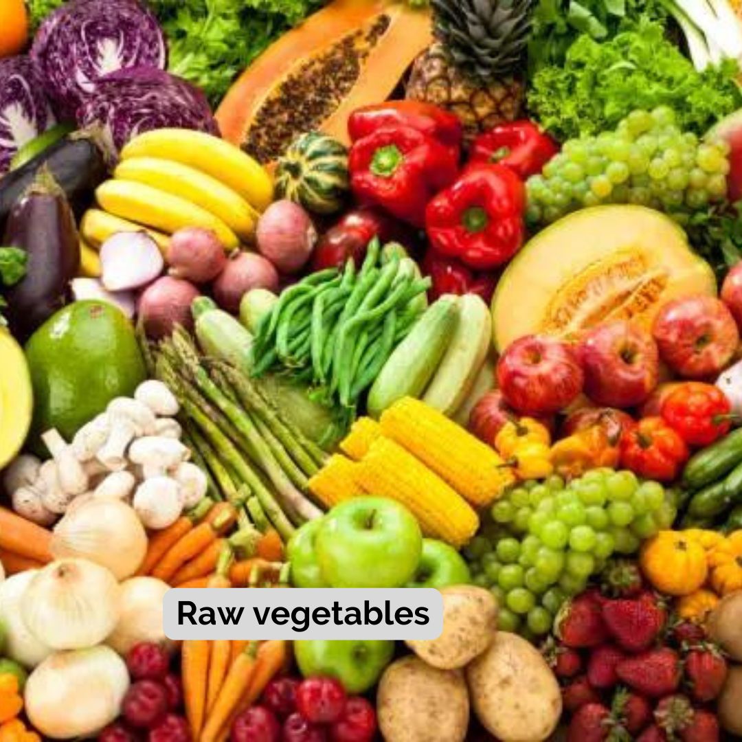 Raw vegetables