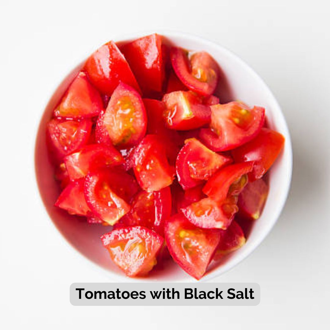 Tomatoes with Black Salt