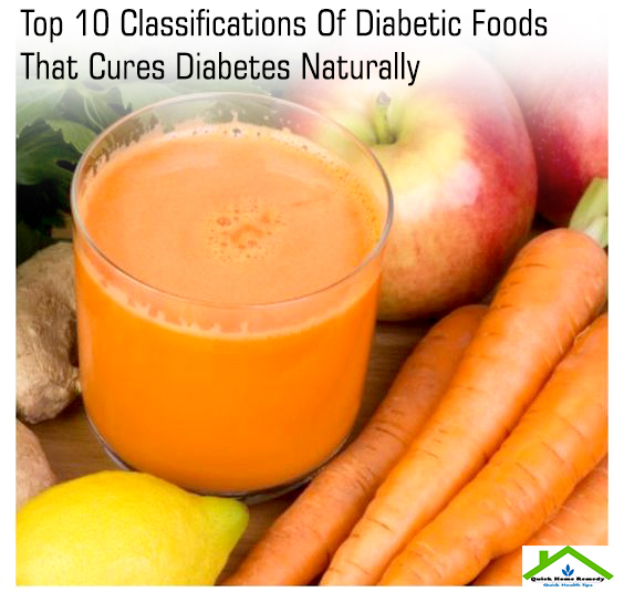Top 10 Classifications Of Diabetic Foods That Cures Diabetes Naturally